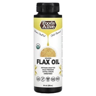 

Foods Alive, Organic Golden Flax Oil, 8 fl oz (236 ml)