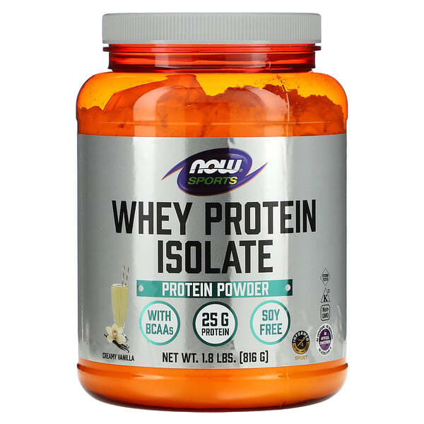 

NOW Foods, Sports, Whey Protein Isolate, Creamy Vanilla, 1.8 lbs (816 g)