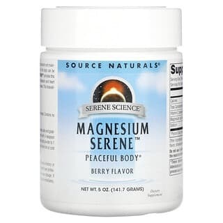 

Source Naturals, Magnesium Serene, Peaceful Body, Berry Flavor, 5 oz (141.7 g)