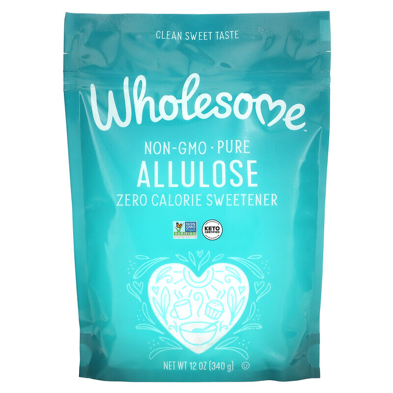Wholesome Sweeteners, Allulose, Zero Calorie Sweetener, 12 oz (340 g)