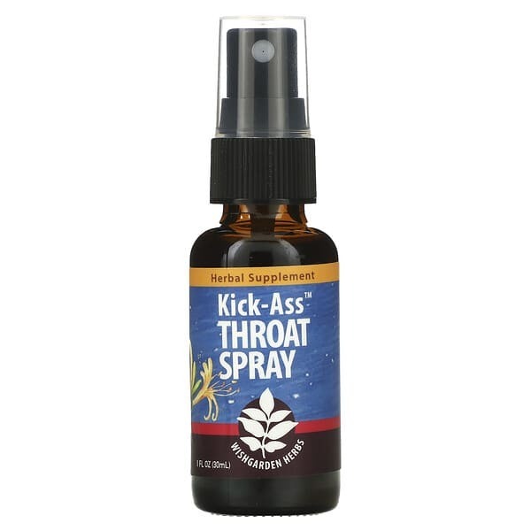 

WishGarden Herbs, Kick-Ass Throat Spray, 30 мл (1 жидк. Унция)