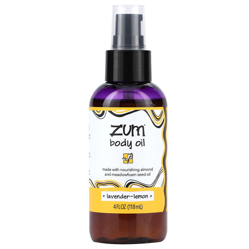 

ZUM, Zum Body Oil, лаванда и лимон, 118 мл (4 жидк. Унции)