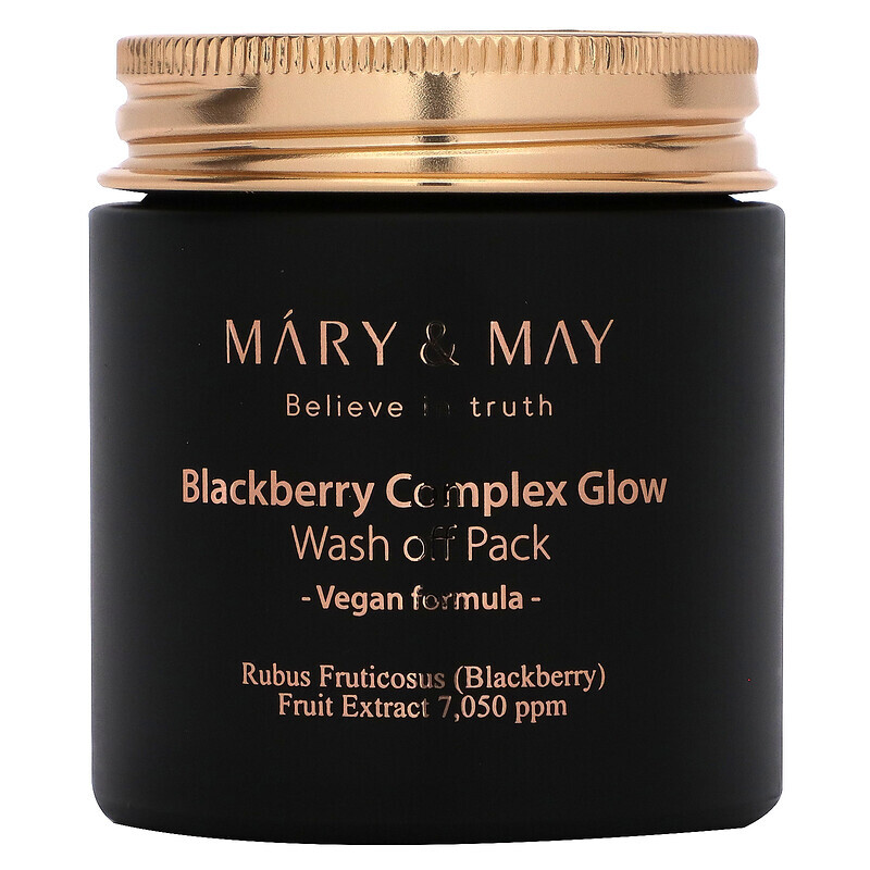 

Mary & May, Blackberry Complex Glow, смываемая маска, 125 г (4,4 унции)