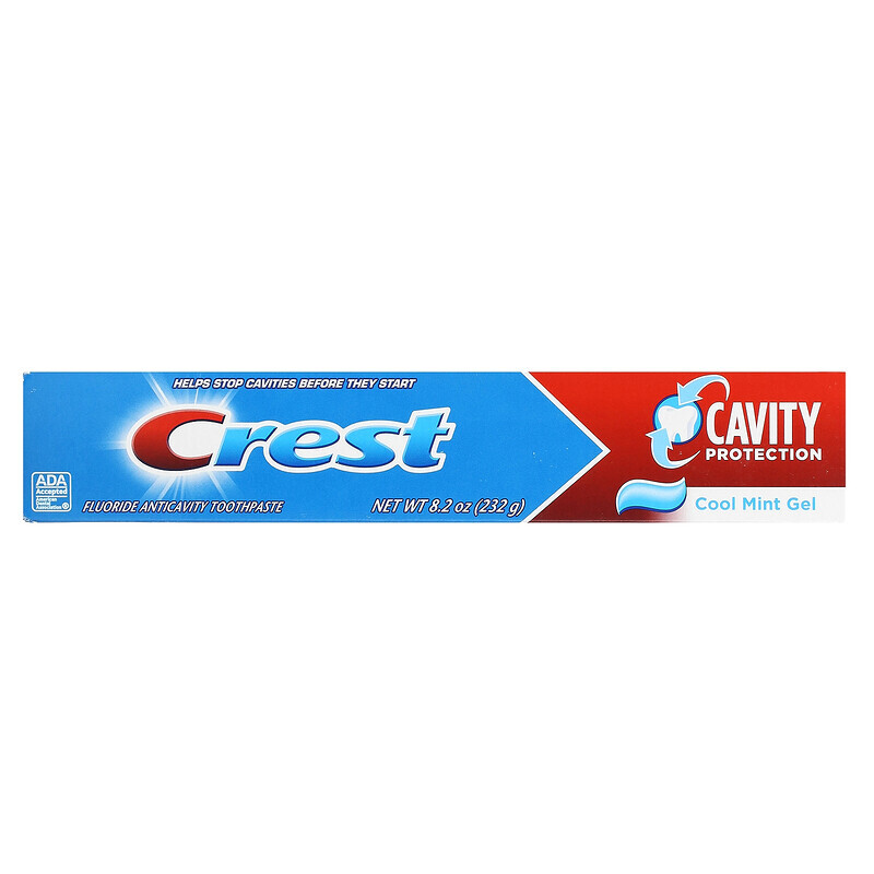 

Crest, Cavity Protection, зубная паста с фтором, охлаждающий гель с мятой, 232 г (8,2 унции)