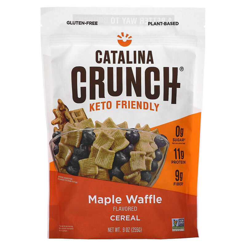Catalina Crunch, Keto Friendly Cereal, кленовые вафли, 255 г (9 унций)