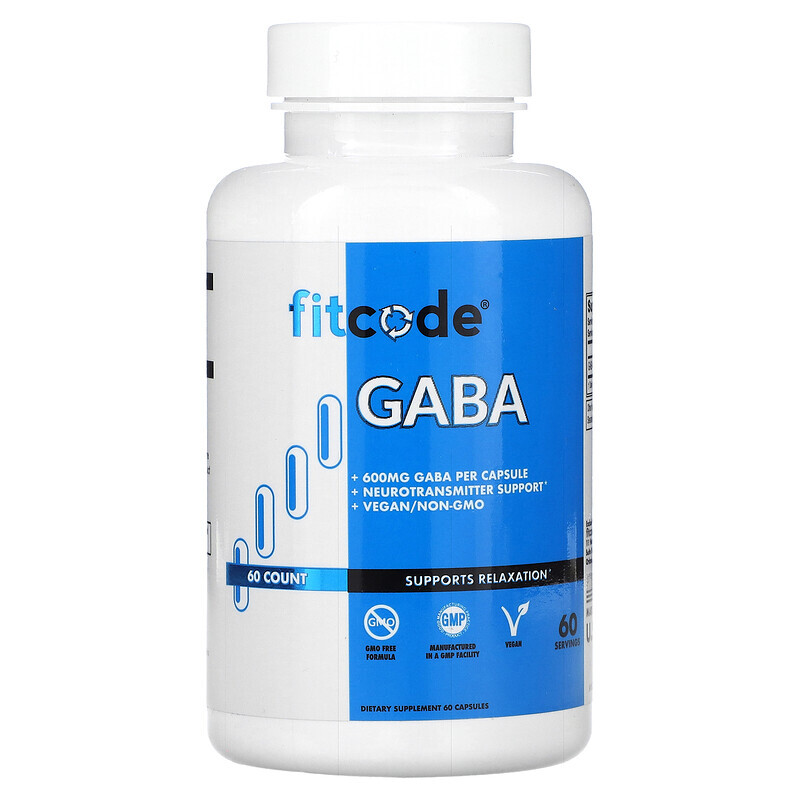 

FITCODE, GABA , 600 mg , 60 Count