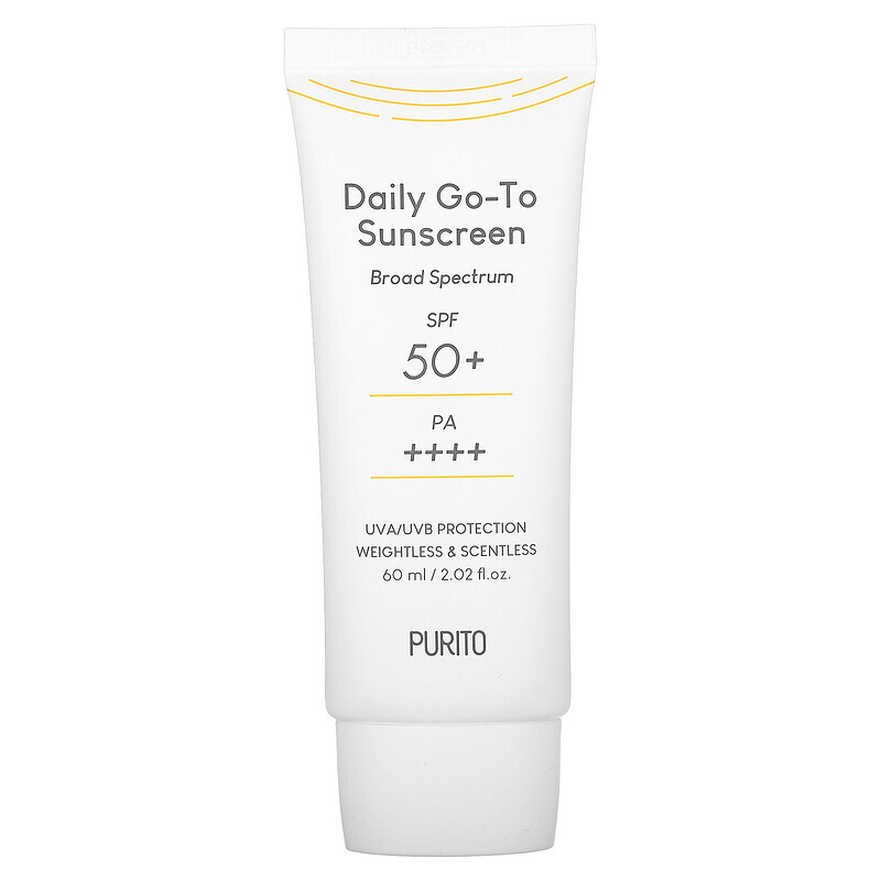 

Purito, Daily Go-To Sunscreen, SPF 50+ PA++++, 2.02 fl oz (60 ml)