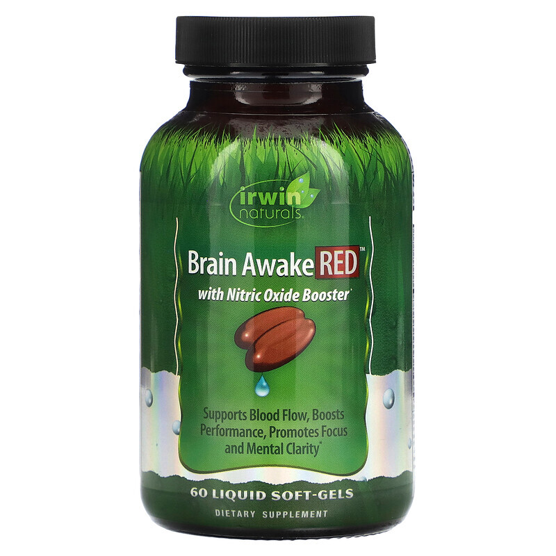 

Irwin Naturals, Brain Awake Red, 60 flüssige Soft-Gels