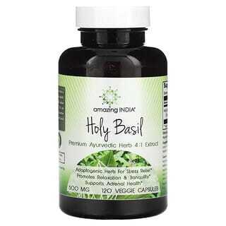 

Amazing India, Holy Basil, 500 mg, 120 Veggie Capsules