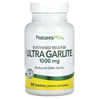 

NaturesPlus, Ультра-гарлит с замедленным высвобождением, 1000 мг, 90 таблеток