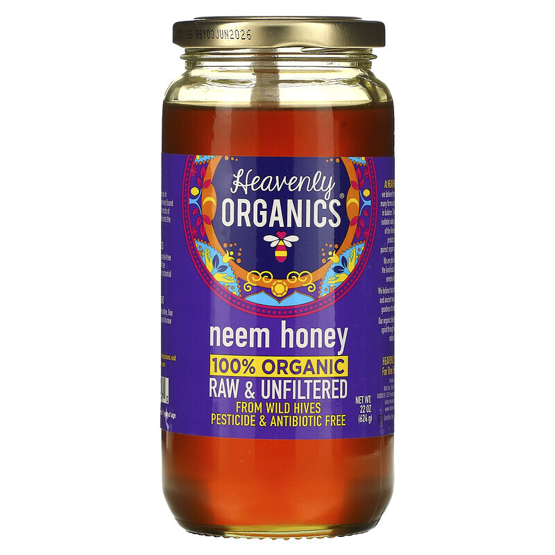 Heavenly Organics, 100% органический мед нима, 624 г (22 унции)
