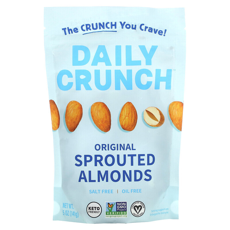 

Daily Crunch, Sprouted Almonds, Original, 5 oz (141 g)