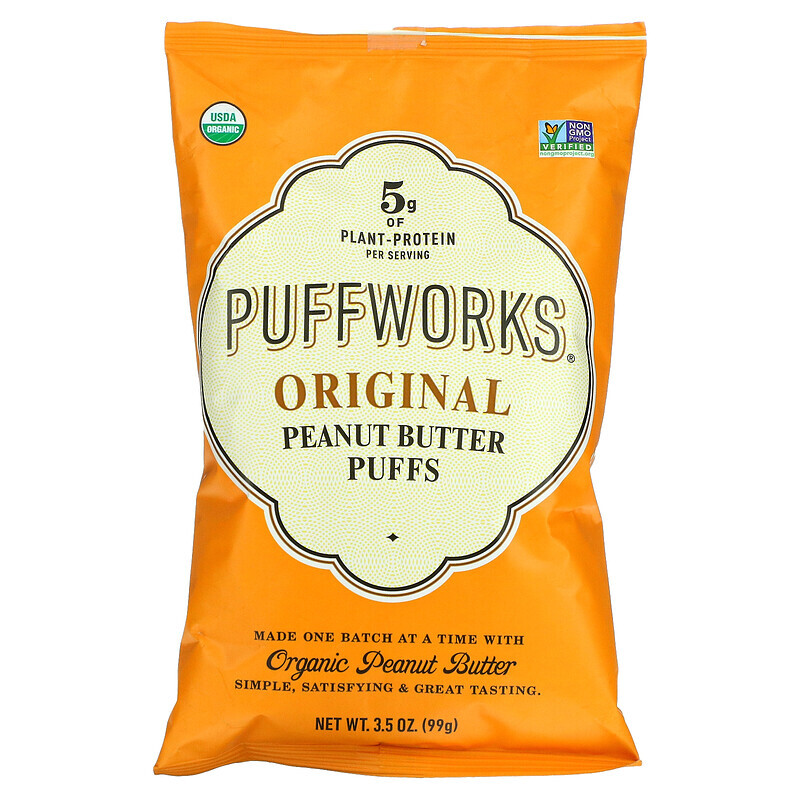 

Puffworks, Арахисовая паста, оригинальная, 99 г (3,5 унции)