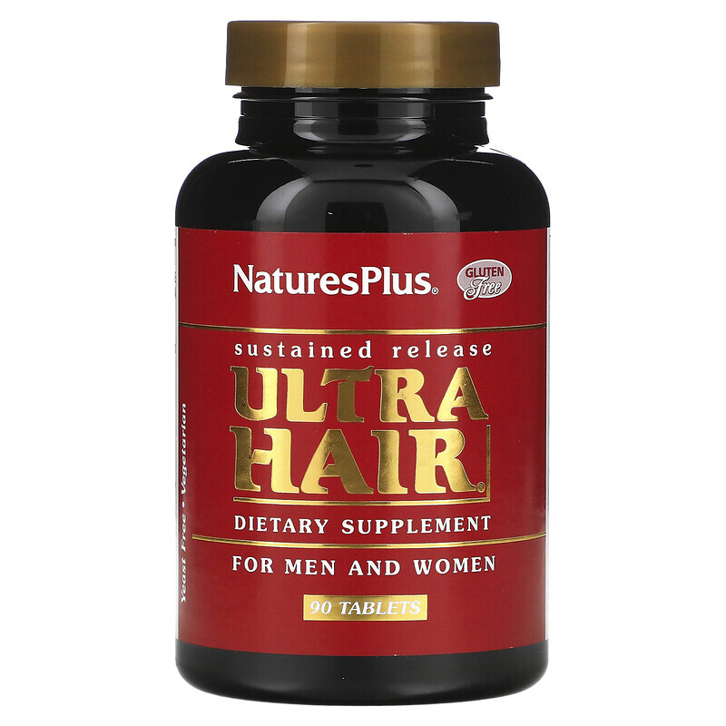 

NaturesPlus, Ultra Hair, для мужчин и женщин, 90 таблеток