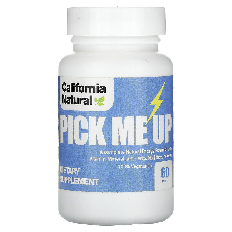 

California Natural, Pick Me Up, 60 таблеток