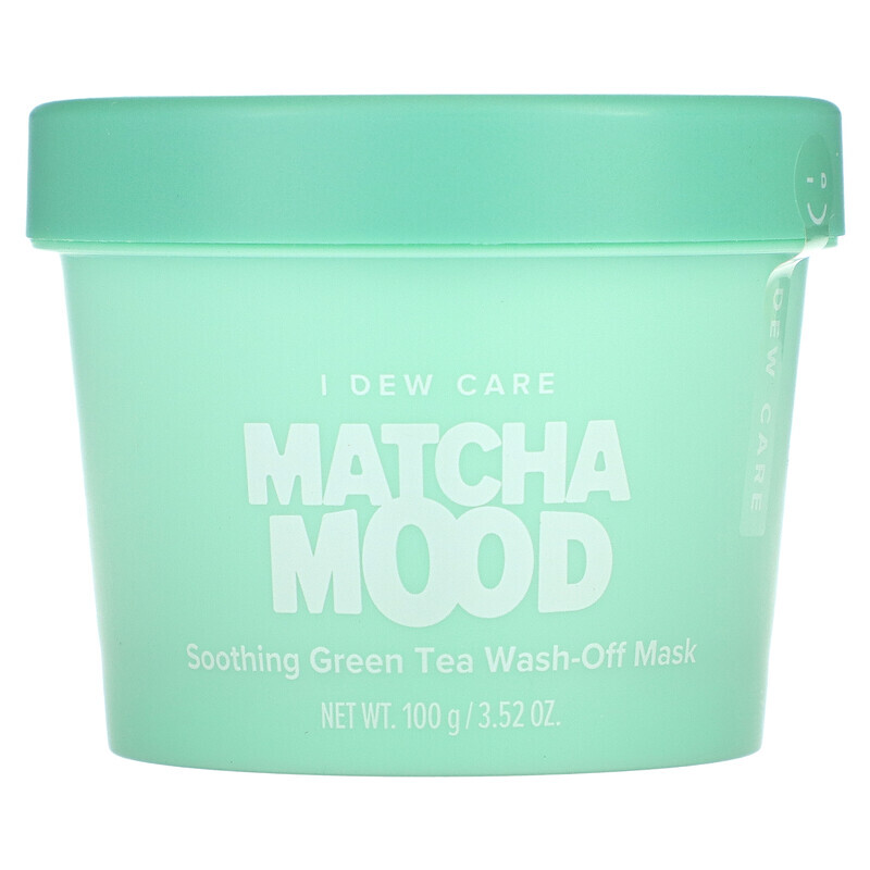 

I Dew Care, Matcha Mood, успокаивающая смываемая маска с зеленым чаем, 100 г (3,52 унции)