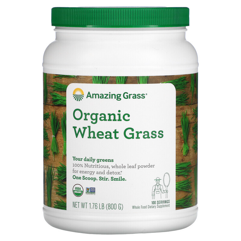 Amazing Grass, органические ростки пшеницы, 800 г (1,76 фунта)