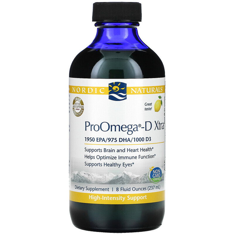 

Nordic Naturals, ProOmega-D Xtra, лимон, 237 мл (8 жидк. Унций)