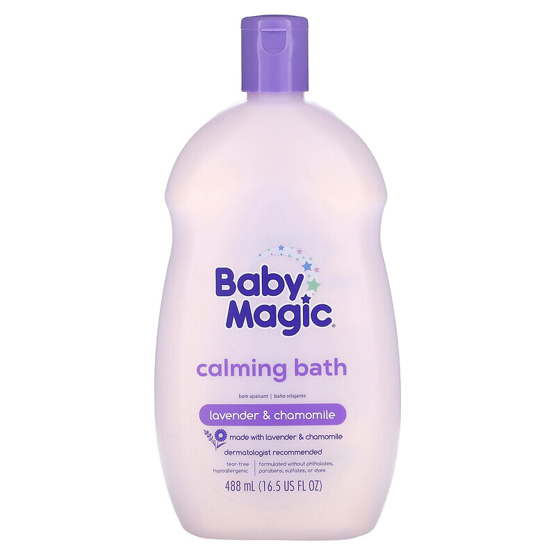 

Baby Magic, Успокаивающая ванна, лаванда и ромашка, 488 мл (16,5 жидк. Унции)