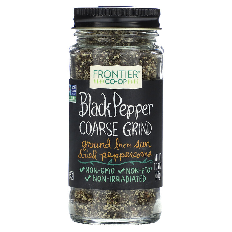 

Frontier Co-op, Black Pepper, Coarse Grind, 1.76 oz (50 g)