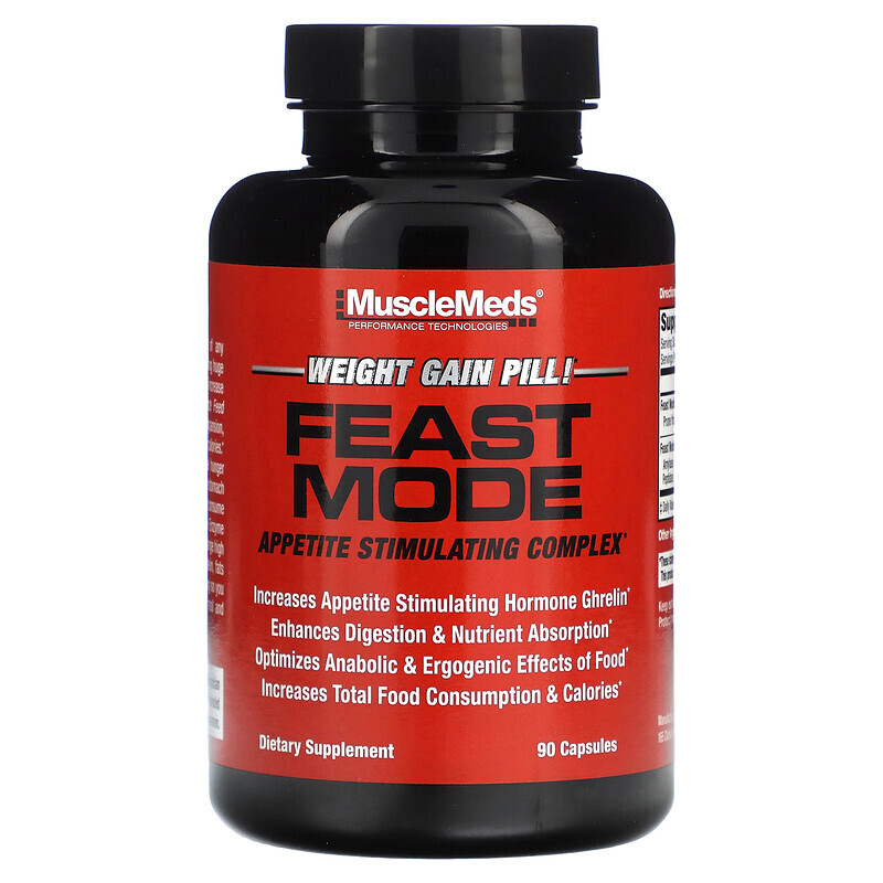 

MuscleMeds, Feast Mode, комплекс для стимуляции аппетита, 90 капсул