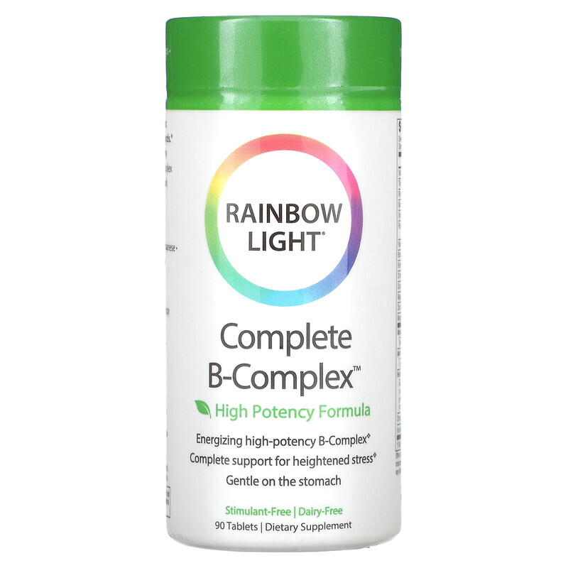 Rainbow Light, Комплекс витамина B полного спектра, пищевая формула, 90 таблеток