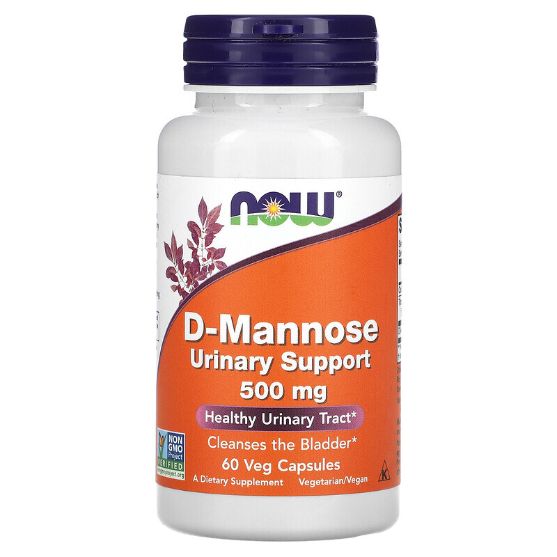 

Now Foods, D-Mannose, 500 mg, 60 pflanzliche Kapseln