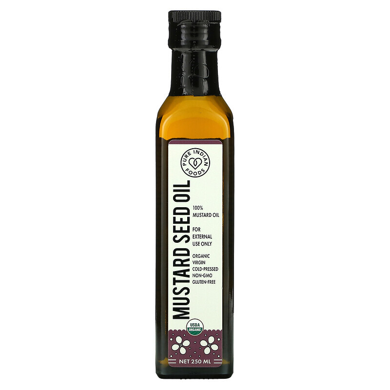 

Pure Indian Foods, Organic Cold Pressed Virgin Mustard Seed Oil, 250 ml