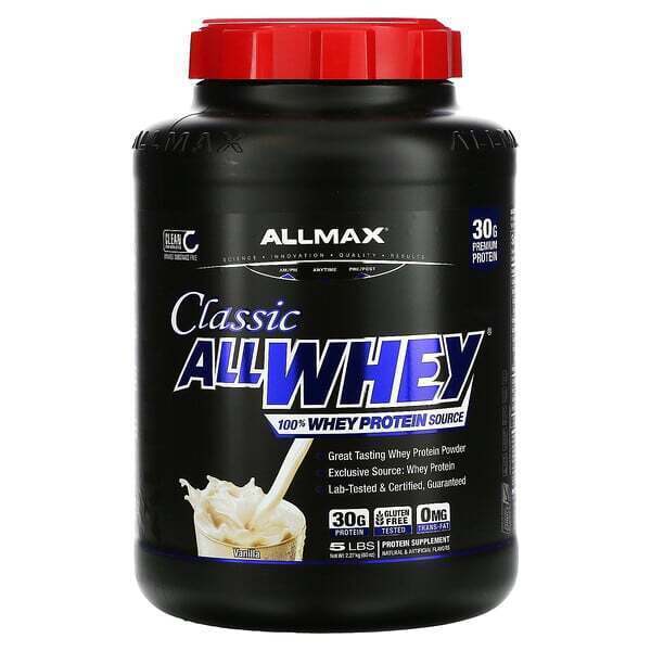 

ALLMAX, Classic AllWhey, 100% Whey Protein, Vanilla, 5 lbs (2.27 kg)