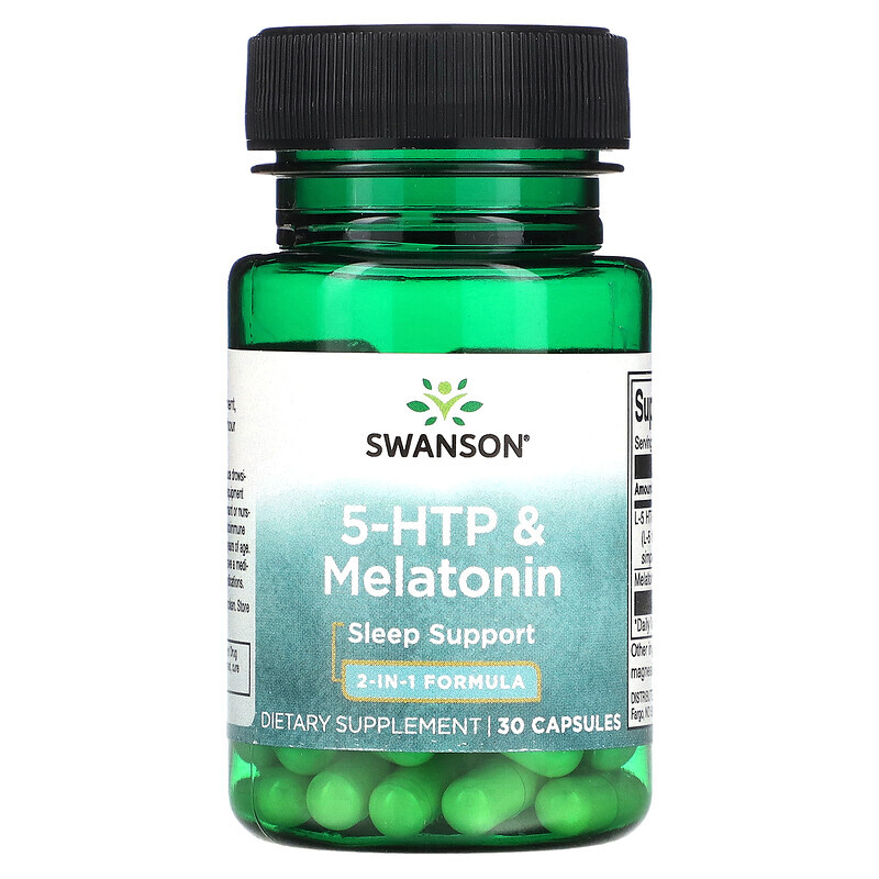 

Swanson, 5-HTP und Melatonin, 30 Kapseln