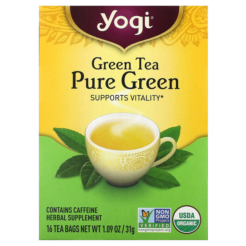 

Yogi Tea, Green Tea Pure Green, 16 Teebeutel, 31 g (1,09 oz.)