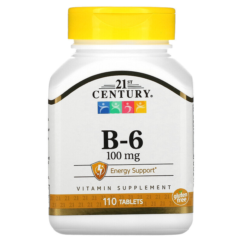 

21st Century, B-6, 100 mg, 110 Tablets