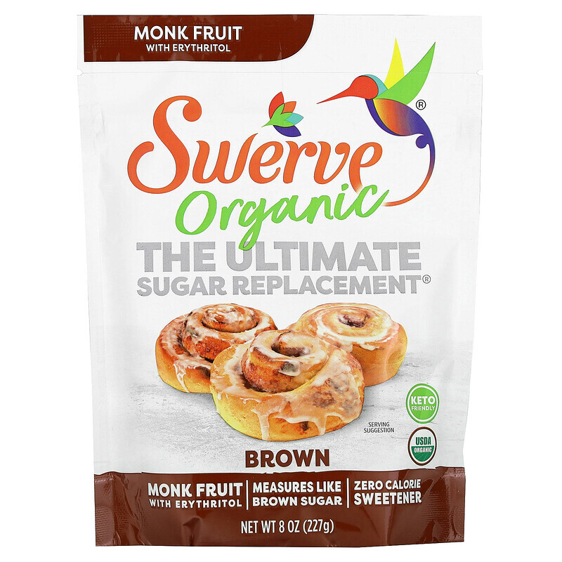 

Swerve, Organic The Ultimate Sugar Replacement, Brown, 8 oz (227 g)