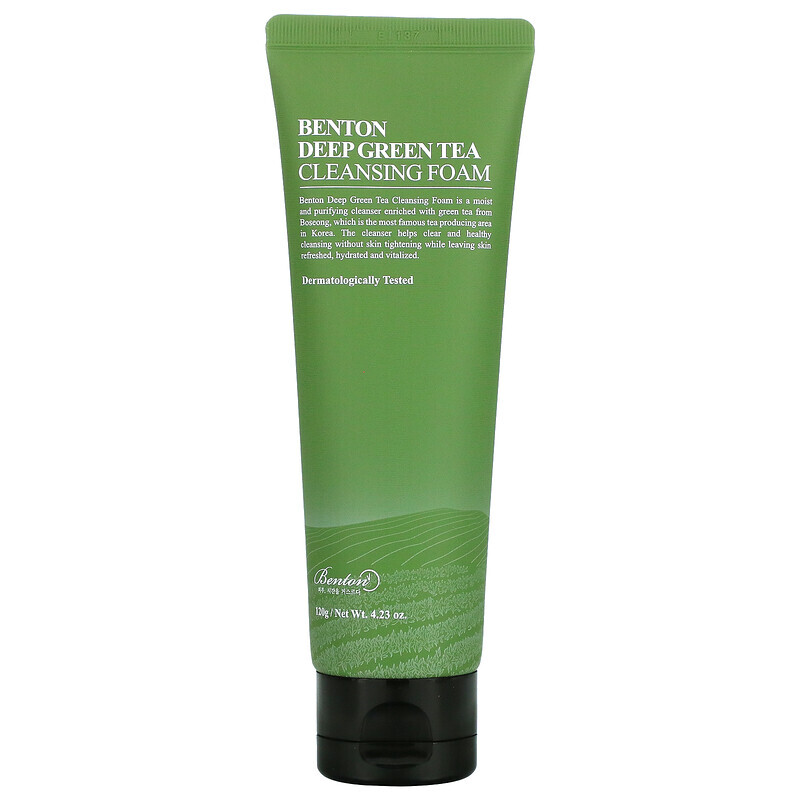 

Benton, Deep Green Tea Cleansing Foam, 4.23 oz (120 g)