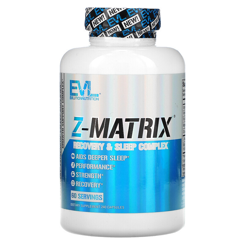 

EVLution Nutrition, Z-Matrix, комплекс для восстановления и сна, 240 капсул