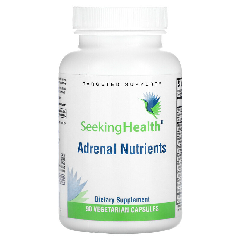 

Seeking Health, Adrenal Nutrients, 90 вегетарианских капсул