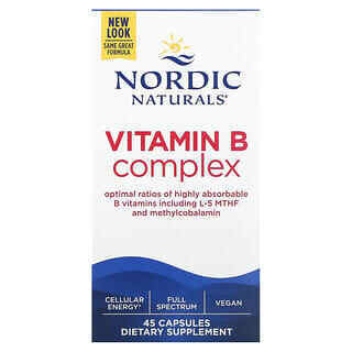 

Nordic Naturals, Комплекс витаминов группы B, 45 капсул