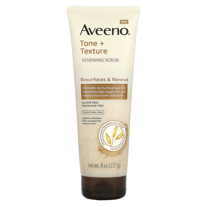 

Aveeno, Tone + Texture, Renewing Scrub, Fragrance Free, 8 oz (227 g)