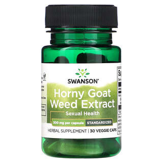 

Swanson, Horny Goat Weed Extract, 300 mg, 30 Veggie Caps