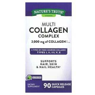 

Nature's Truth, Multi Collagen Complex, 500 mg, 90 Quick Release Capsules