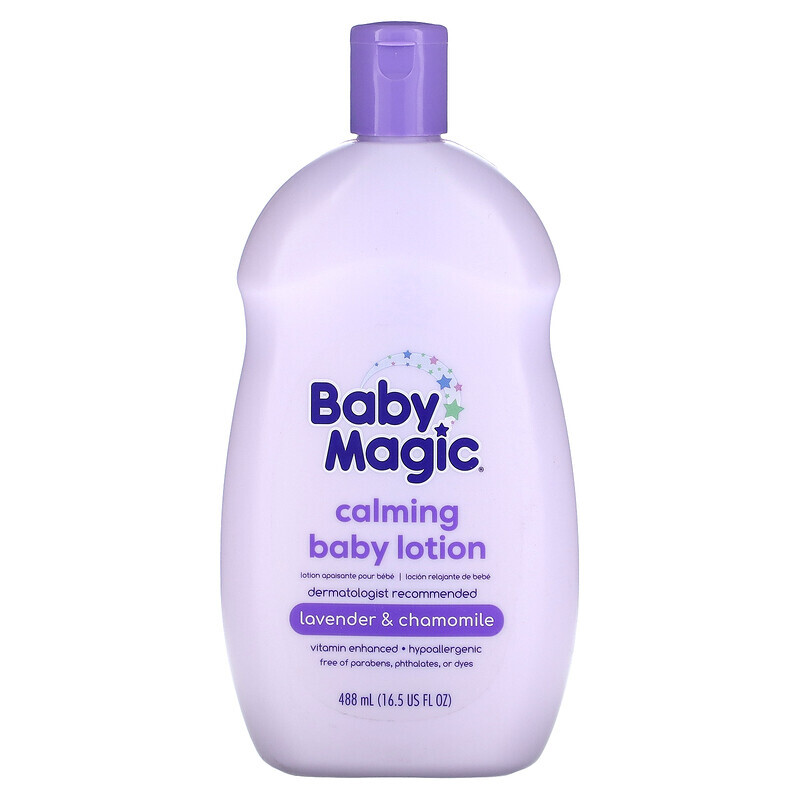 

Baby Magic, Успокаивающий детский лосьон, с лавандой и ромашкой, 488 мл (16,5 жидк. Унции)