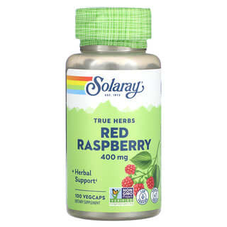 

Solaray, True Herbs, Rote Himbeere, 400 mg, 100 pflanzliche Kapseln