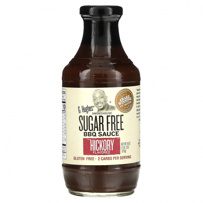 

G Hughes, Sugar Free BBQ Sauce, Hickory, 18 oz (510 g)