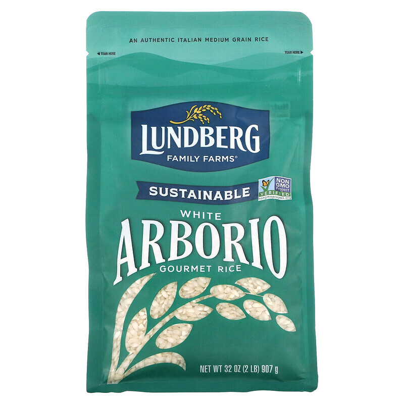 Lundberg, изысканный белый рис арборио, 907 г (32 унции)