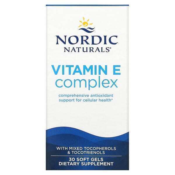 

Nordic Naturals, Комплекс витаминов E, 30 мягких таблеток