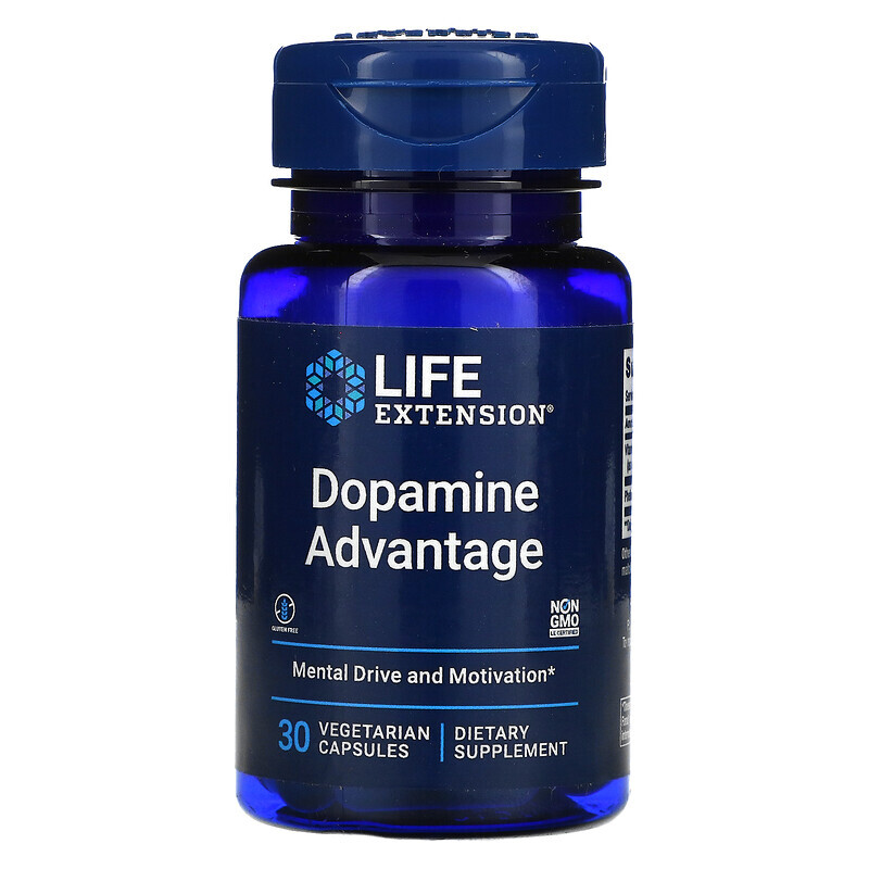 

Life Extension, Dopamine Advantage, 30 вегетарианских капсул