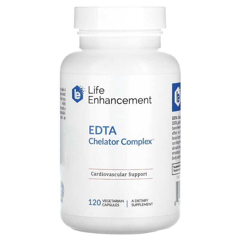 

Life Enhancement, EDTA Chelator Complex, 120 вегетарианских капсул