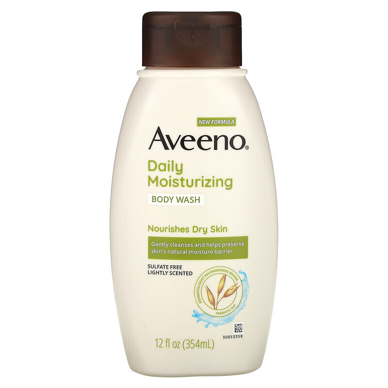 

Aveeno, Увлажняющий Гель для Душа с Активными Натуральными Компонентами, 12 жидких унций (354 мл)