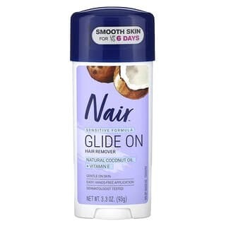 

Nair, Средство для удаления волос, Glide On, формула для чувствительной кожи, 93 г (3,3 унции)