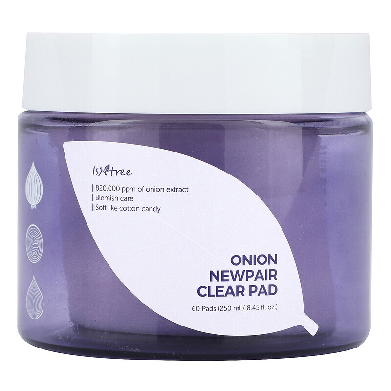 

Isntree, Onion Newpair, Clear Pad, 60 Pads, 250 ml (8,45 fl. oz.)